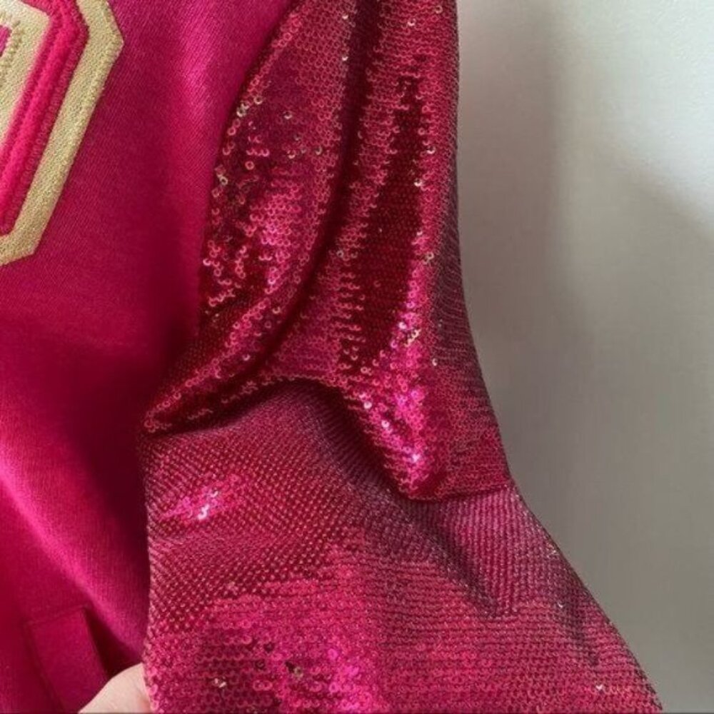 Victoria's Secret Sequin Sleeve Varsity Jacket - Picture 9 of 16